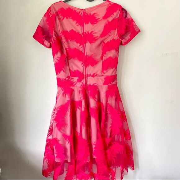 Lucca Vasconcellos Womans Feather Embroidered Mini Dress Size Medium - Picture 14 of 16
